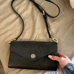 Tory Burch black crossbody leather